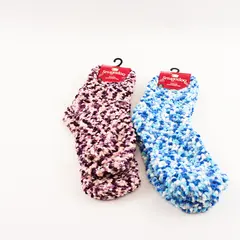 NWT Lot of 2 Pairs Snugadoo Adult One Size Super Soft - Blue and Purple