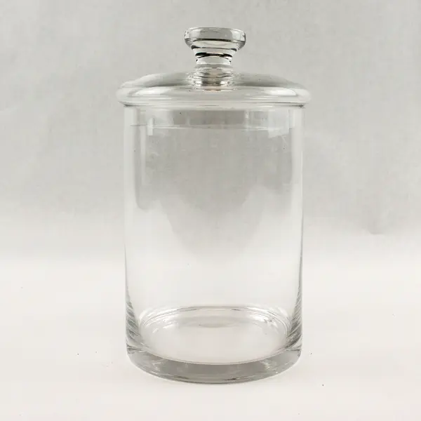 Clear Glass Canister Jar with Sealing Lid 9.25in Kitchen