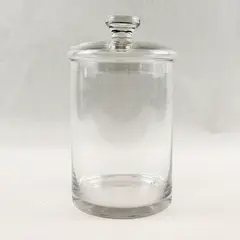 Clear Glass Canister Jar with Sealing Lid 9.25in Kitchen
