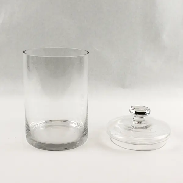 Clear Glass Canister Jar with Sealing Lid 9.25in Kitchen