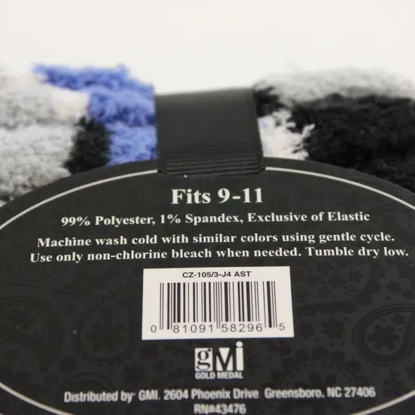 NWT Gold Medal 3-Pk Butter Socks - Fuzzy Socks Cool Toned - Fits 9-11