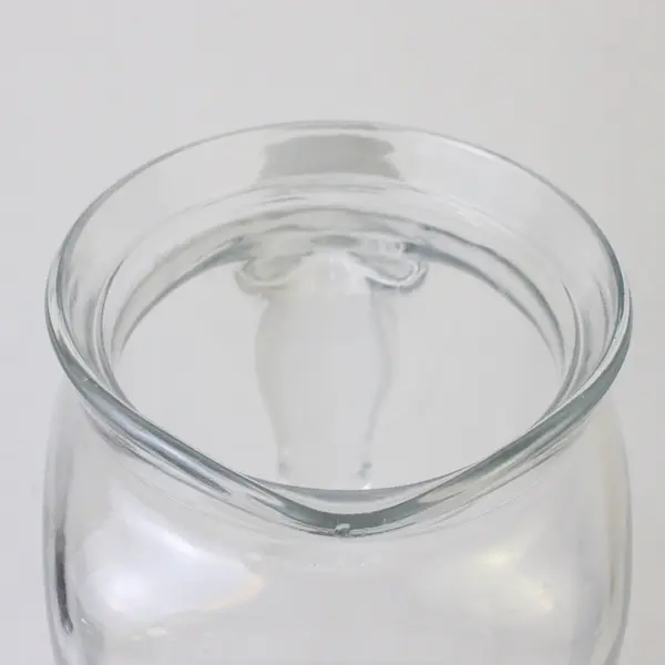 Bormioli Rocco Frigoverre Glass Pitcher Blue Sealing Lid 9in