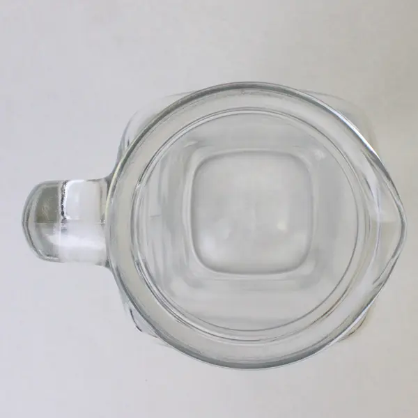 Bormioli Rocco Frigoverre Glass Pitcher Blue Sealing Lid 9in