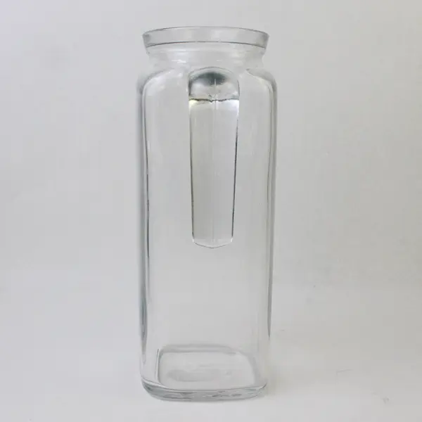Bormioli Rocco Frigoverre Glass Pitcher Blue Sealing Lid 9in
