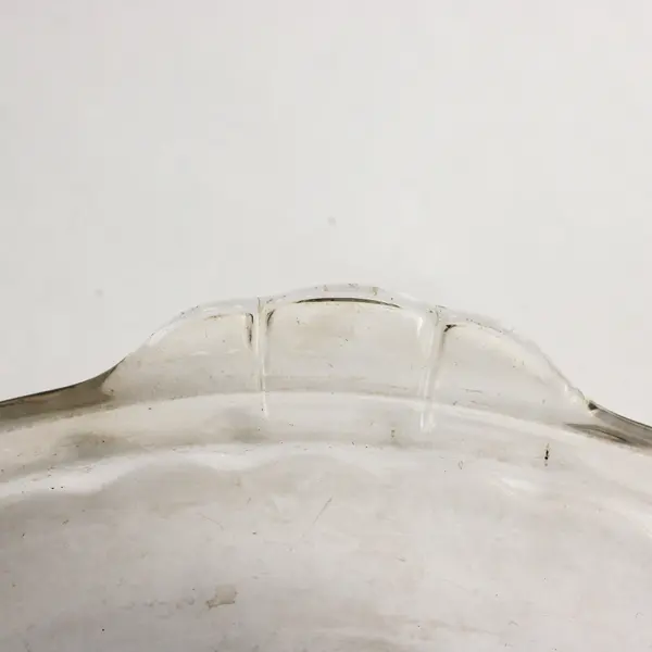 Pyrex 9.5" Deep Dish #229 A-T USA Pie Plate Scalloped Edge & Handled