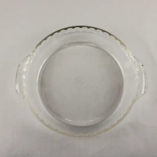 Vintage Fire-King 10in Glass Pie Plate 470 Fluted Deep Dish Bakeware