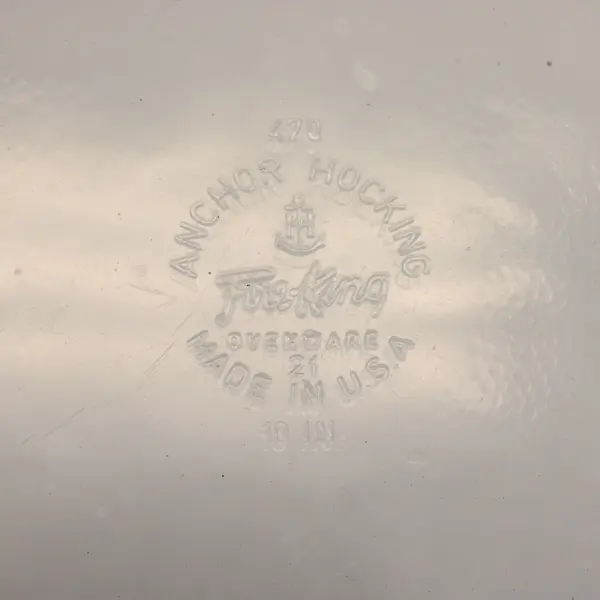 Vintage Fire-King 10in Glass Pie Plate 470 Fluted Deep Dish Bakeware