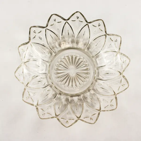 Vintage Federal Glass Bowl Petal Clear Pattern 8 Inches