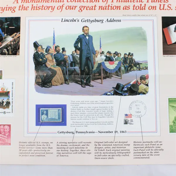 Washington at Valley Forge Pennsylvania 1977 Stamp PCS Panel 1983