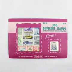 Vintage Honor-Bilt 300 Different Stamp Packet