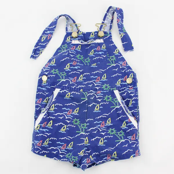 VTG French Toast by Lollytogs Multicolor Shortalls Kids' Size 3T FLAWED