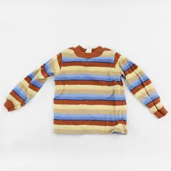 VTG Carter's Orange Yellow & Blue Striped Pullover Sweater Kids' Size 3T