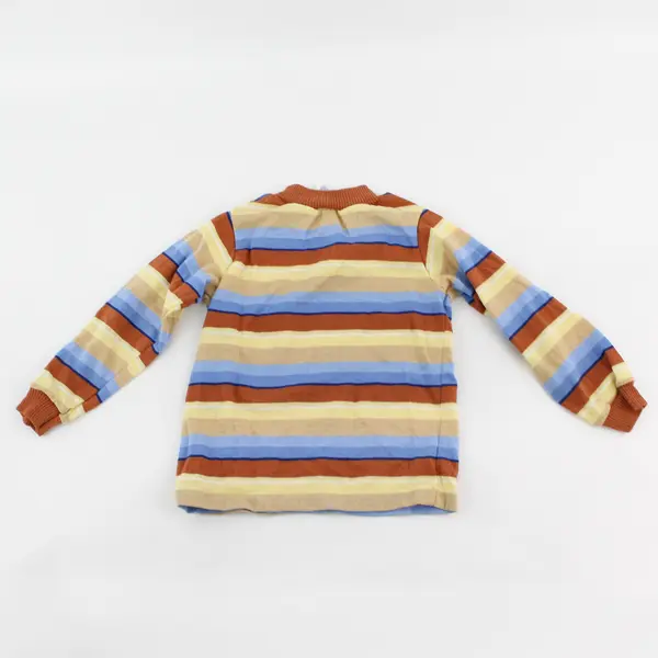VTG Carter's Orange Yellow & Blue Striped Pullover Sweater Kids' Size 3T