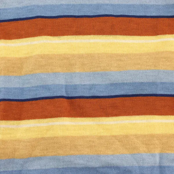 VTG Carter's Orange Yellow & Blue Striped Pullover Sweater Kids' Size 3T