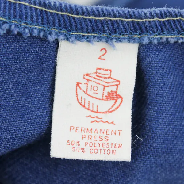 Vintage Tuff Boy Permanent Press Blue Cowboy Vest Toddler Size 2