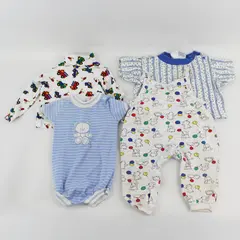 4 Piece Lot of Vintage Baby Boys' Clothes 12 Mos FLAWED