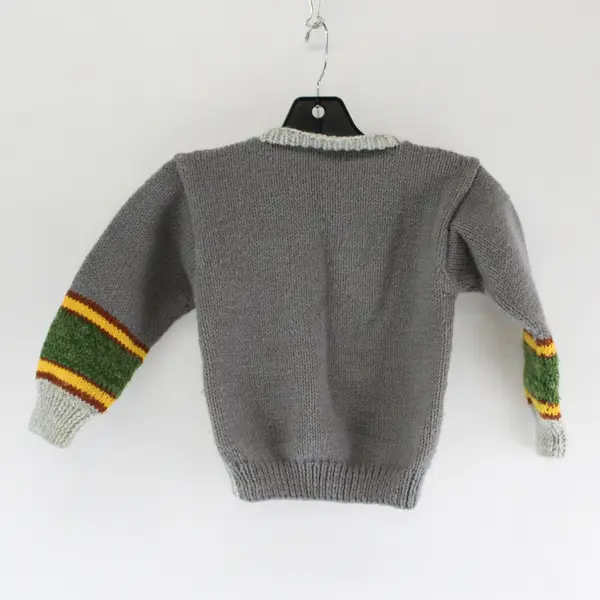 VTG Handmade Stegosaurus Dinosaur Pullover Sweater Boys' Size 3T