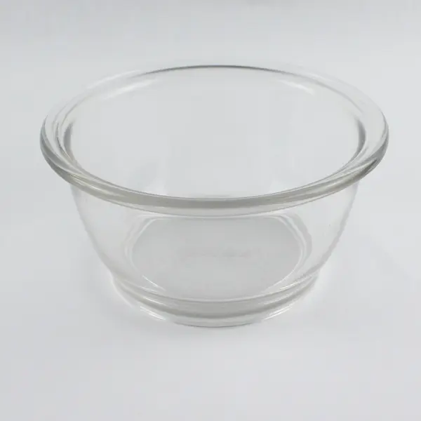 Lot of  Two 1 2/3 Cup Glass Pyrex Bowls and one Plastic lid w/ Microwave Vent