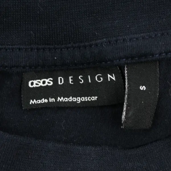ASOS Be Kind Navy Blue Crew Neck Graphic T-Shirt Women's Small