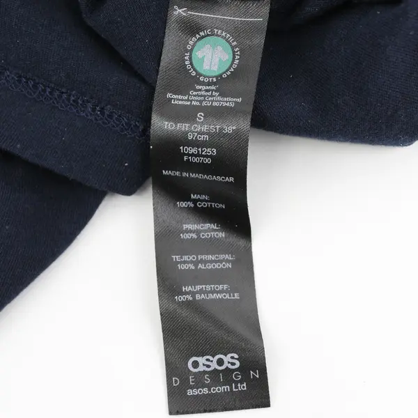 ASOS Be Kind Navy Blue Crew Neck Graphic T-Shirt Women's Small