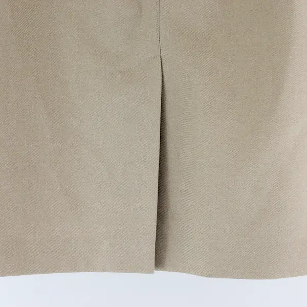 Alfred Dunner Beige Elastic Waist Midi Pencil Skirt Women's Size 10
