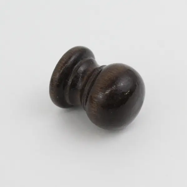 Set of 8 Dark Brown Wooden Cabinet Drawer Pulls