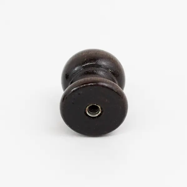 Set of 8 Dark Brown Wooden Cabinet Drawer Pulls