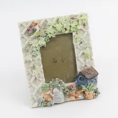 Unbranded Whimsical 3D Garden Themed Standing Picture Frame Home Decor 4" x 6"