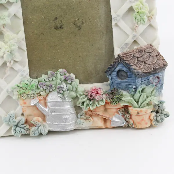 Unbranded Whimsical 3D Garden Themed Standing Picture Frame Home Decor 4" x 6"