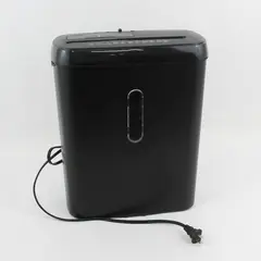 Woolsche Black 8 Sheet Light Duty Crosscut Paper Shredder Model SD108P (Works)