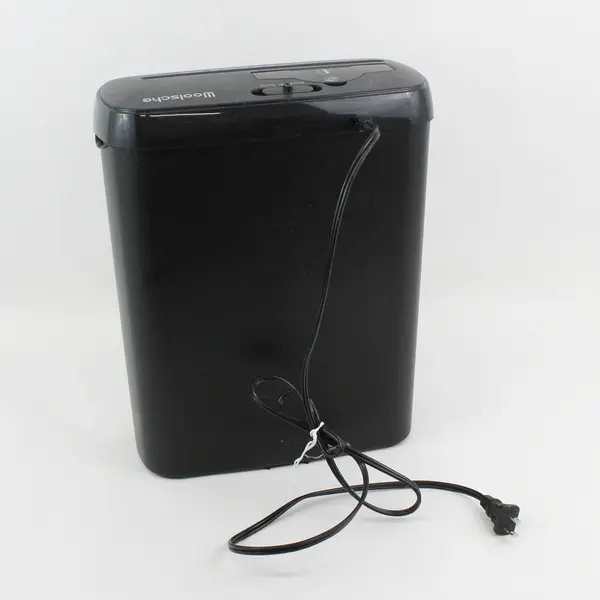 Woolsche Black 8 Sheet Light Duty Crosscut Paper Shredder Model SD108P (Works)