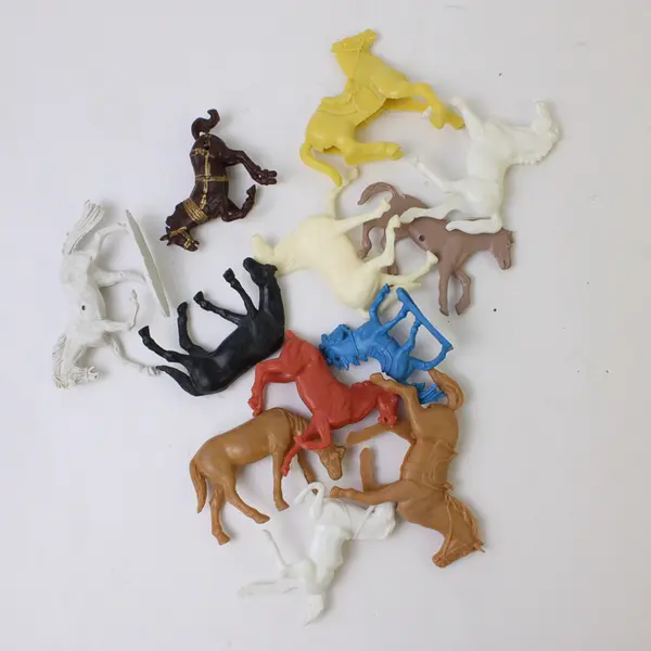 Vtg 1950's Marx Sears Heritage Fort Apache Playset Pieces - 50 horses
