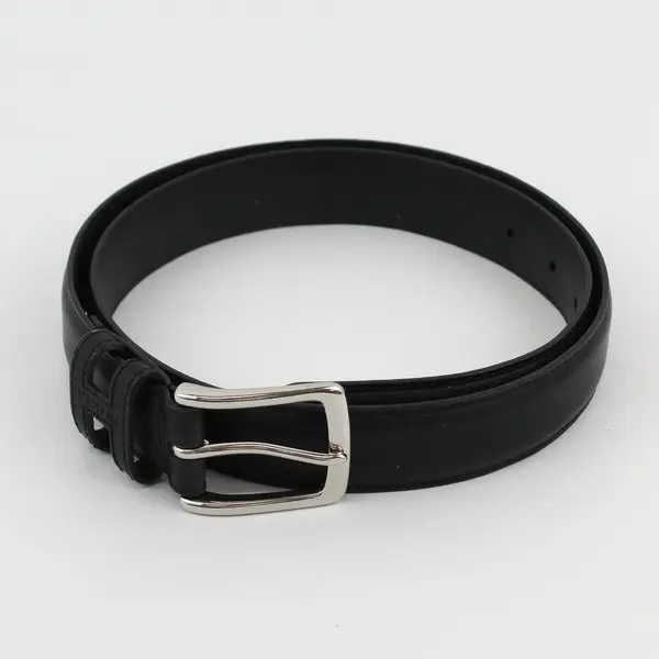 Tommy Hilfiger Black Bonded Leather Belt Size 34/85