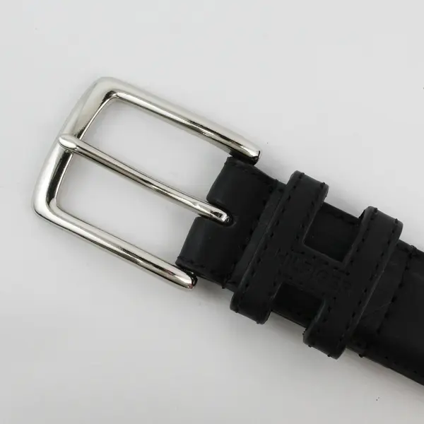 Tommy Hilfiger Black Bonded Leather Belt Size 34/85