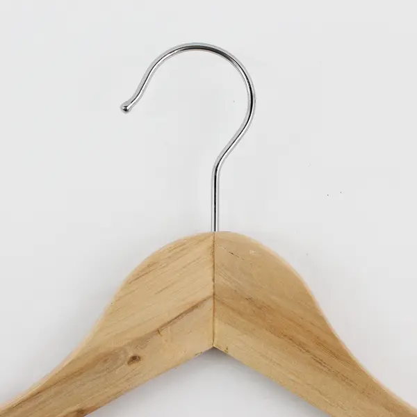 Lot of 9 Standard Adult Size Wooden Hangers Pant Suit Clothes Closet 