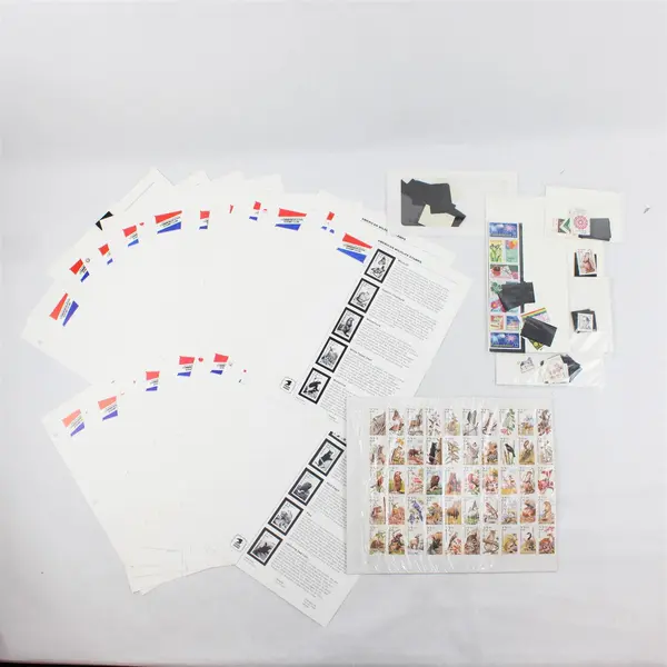 Commemorative Stamp Club 1986-1987 Album Pages Approx 90 US Commemorative Stamps