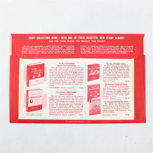 Vintage Honor-Bilt Various Triangle Stamps Stamp Packet #58