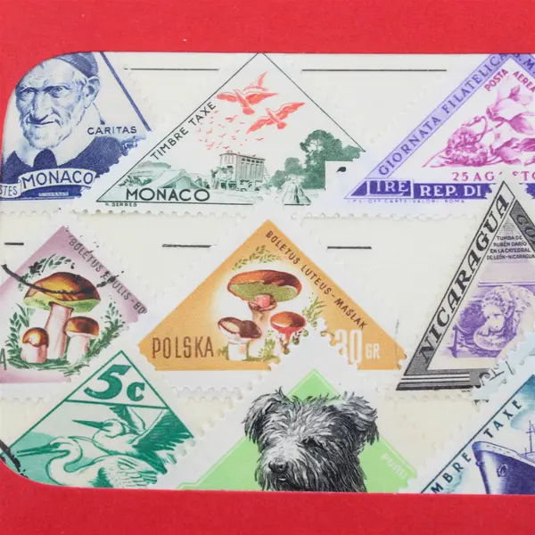 Vintage Honor-Bilt Various Triangle Stamps Stamp Packet #58