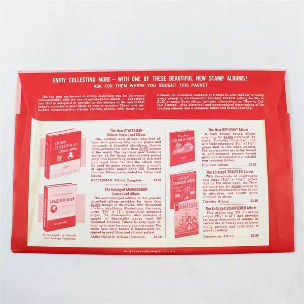 Vintage Honor-Bilt Iron Curtain Stamps Stamp Packet #69 Russia