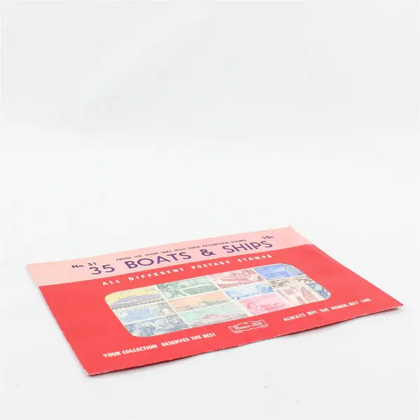 Vintage Honor-Bilt 35 Boats & Ships Stamp Packet #51
