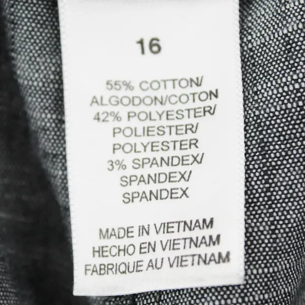 Alfred Dunner Gray Cropped Pull-On Pants Women's Size 16