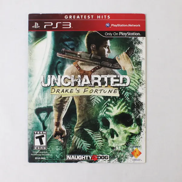 Uncharted Drake's Fortune Greatest Hits PS3 NFR Untested