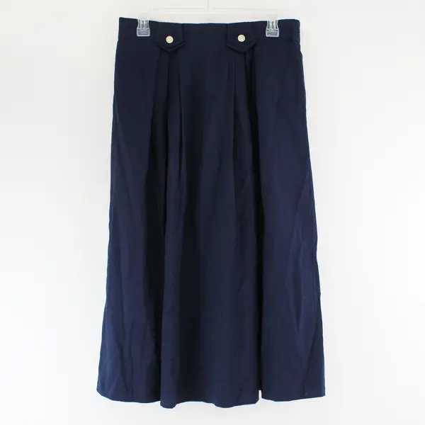 Canda Navy Blue Midi Skirt Women's Size 18