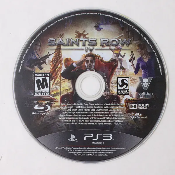 Saints Row IV PS3 Blu-Ray Disc BLUS-31205 Untested As-Is No Case