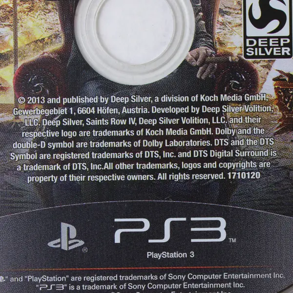 Saints Row IV PS3 Blu-Ray Disc BLUS-31205 Untested As-Is No Case