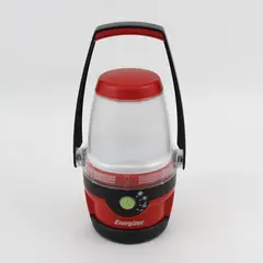 Vintage Energizer LED Red Camping Lantern Light w/Three Settings Works