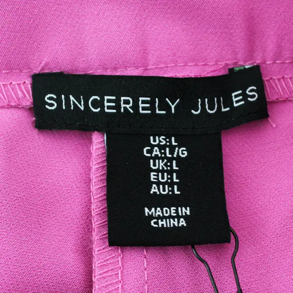 NWT Sincerely Jules Fuchsia Pink Mini Skirt Women's Large