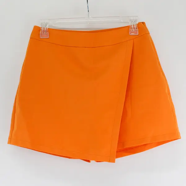 NWT Sincerely Jules Bright Orange Mini Skirt Women's Large