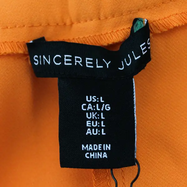 NWT Sincerely Jules Bright Orange Mini Skirt Women's Large