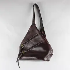 Vintage Nine & Co Brown Faux Leather Convertible By Nine West Women's Sling Bag